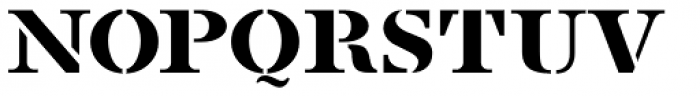French Stencil Serif JNL Regular Font LOWERCASE