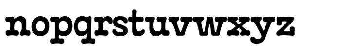 French Typewriter Bold Font LOWERCASE