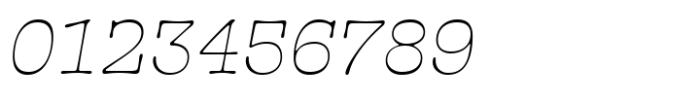 French Typewriter Extra Light Italic Font OTHER CHARS