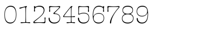 French Typewriter Extra Light Font OTHER CHARS