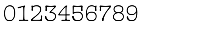 French Typewriter Light Font OTHER CHARS