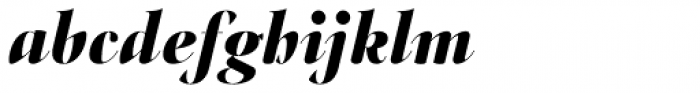 Frenchute High Heavy Italic Font LOWERCASE