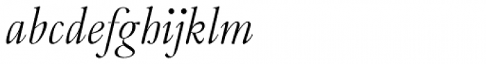 Frenchute Light Italic Font LOWERCASE
