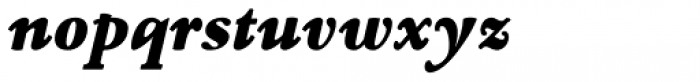 Frenchute Low Heavy Italic Font LOWERCASE