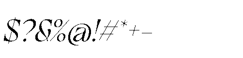 Frenchy Italic Font OTHER CHARS