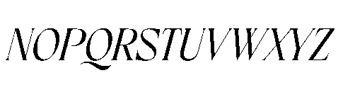 Frenchy Italic Font UPPERCASE