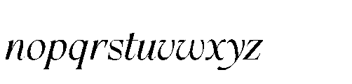 Frenchy Italic Font LOWERCASE