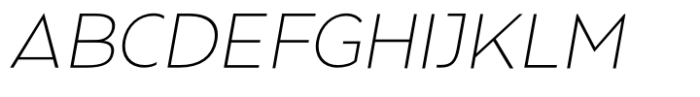 Frescito Thin Italic Font UPPERCASE