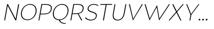Frescito Thin Italic Font UPPERCASE