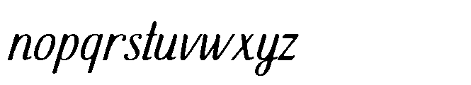 Fresh History Font LOWERCASE