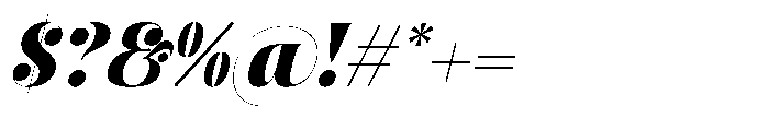 Fresh Kinetic Italic Font OTHER CHARS