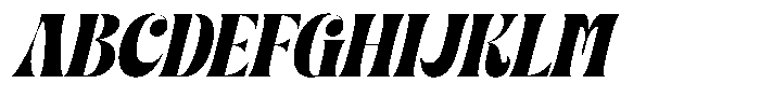 Fresh Kinetic Italic Font UPPERCASE