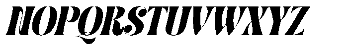 Fresh Kinetic Italic Font UPPERCASE