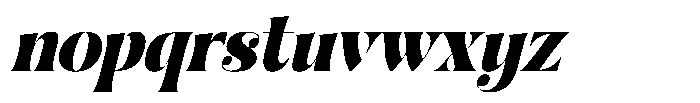 Fresh Kinetic Italic Font LOWERCASE