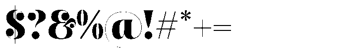 Fresh Kinetic Regular Font OTHER CHARS