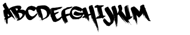 Fresh Paint Graffiti Font UPPERCASE