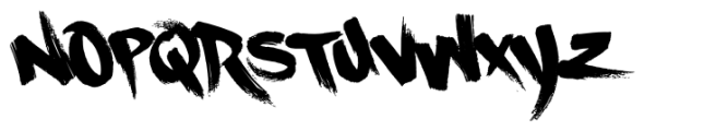 Fresh Paint Graffiti Font UPPERCASE