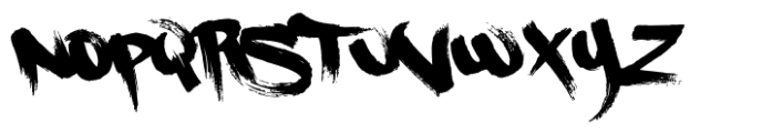 Fresh Paint Graffiti Font LOWERCASE
