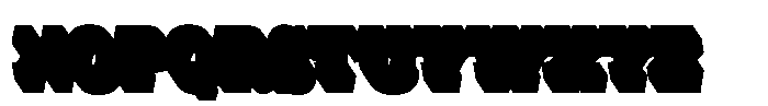 Frestica Retro Slab Extrude Regular Font LOWERCASE