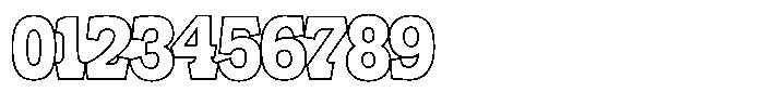 Frestica Retro Slab Outline Regular Font OTHER CHARS