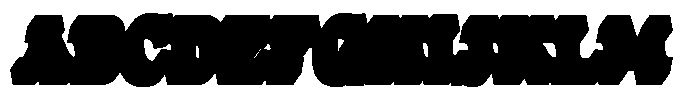 Frestica Retro Slab Rear Extrude Regular Font UPPERCASE