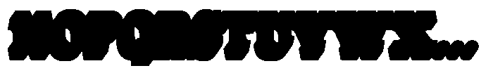 Frestica Retro Slab Rear Extrude Regular Font UPPERCASE