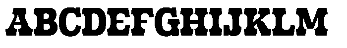 Frestica Retro Slab Regular Font UPPERCASE