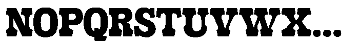 Frestica Retro Slab Regular Font UPPERCASE