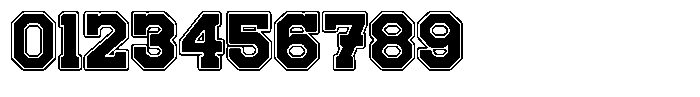 Frestype Atlethic Outline Font OTHER CHARS
