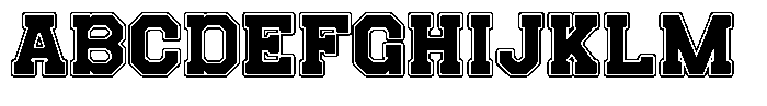 Frestype Atlethic Outline FONT