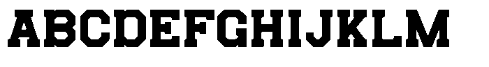 Frestype Atlethic Regular Font UPPERCASE