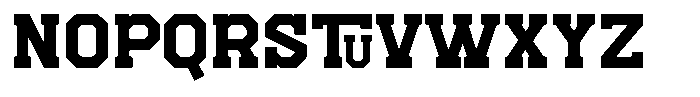Frestype Atlethic Regular Font UPPERCASE