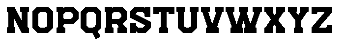 Frestype Atlethic Regular Font LOWERCASE