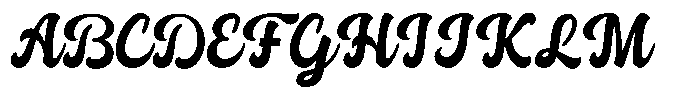 Frestype Atlethic Script Font UPPERCASE