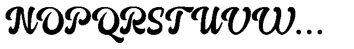 Frestype Atlethic Script Font UPPERCASE