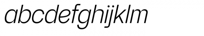 Fridag Sans Italic Font LOWERCASE