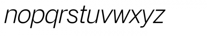 Fridag Sans Italic Font LOWERCASE