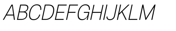Fridag Sans Light Italic Font UPPERCASE