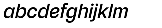 Fridag Sans Semi Bold Italic Font LOWERCASE