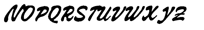 Friday Match Font UPPERCASE