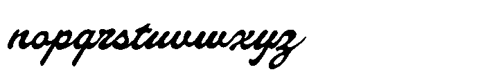 Friday Match Font LOWERCASE