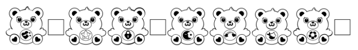 Friend Bears Dingbat Font OTHER CHARS