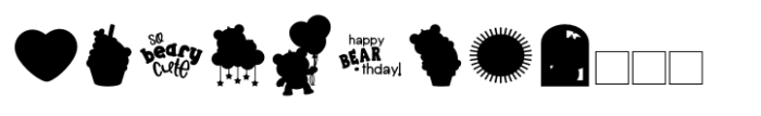 Friend Bears Too Color Dingbat FONT