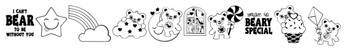 Friend Bears Too Dingbat Font OTHER CHARS