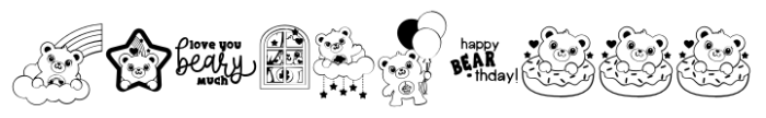 Friend Bears Too Dingbat FONT