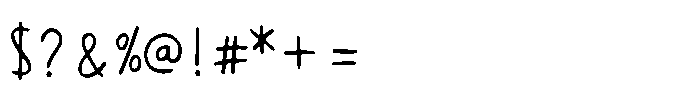 Friendly Kids Handwriting Font OTHER CHARS