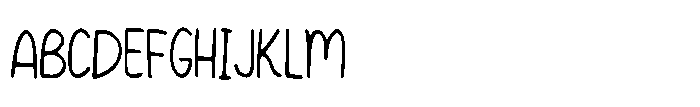 Friendly Kids Handwriting Font UPPERCASE