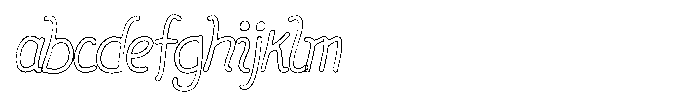 Friendly Note Brush Outline FONT