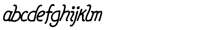 Friendly Note Cut Italic FONT