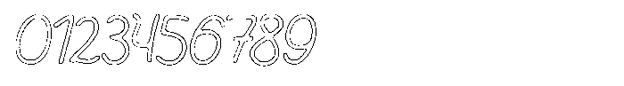Friendly Note Cut Outline Font OTHER CHARS